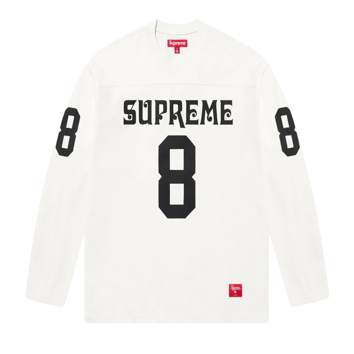 Supreme Affiliated L/S White Football Top