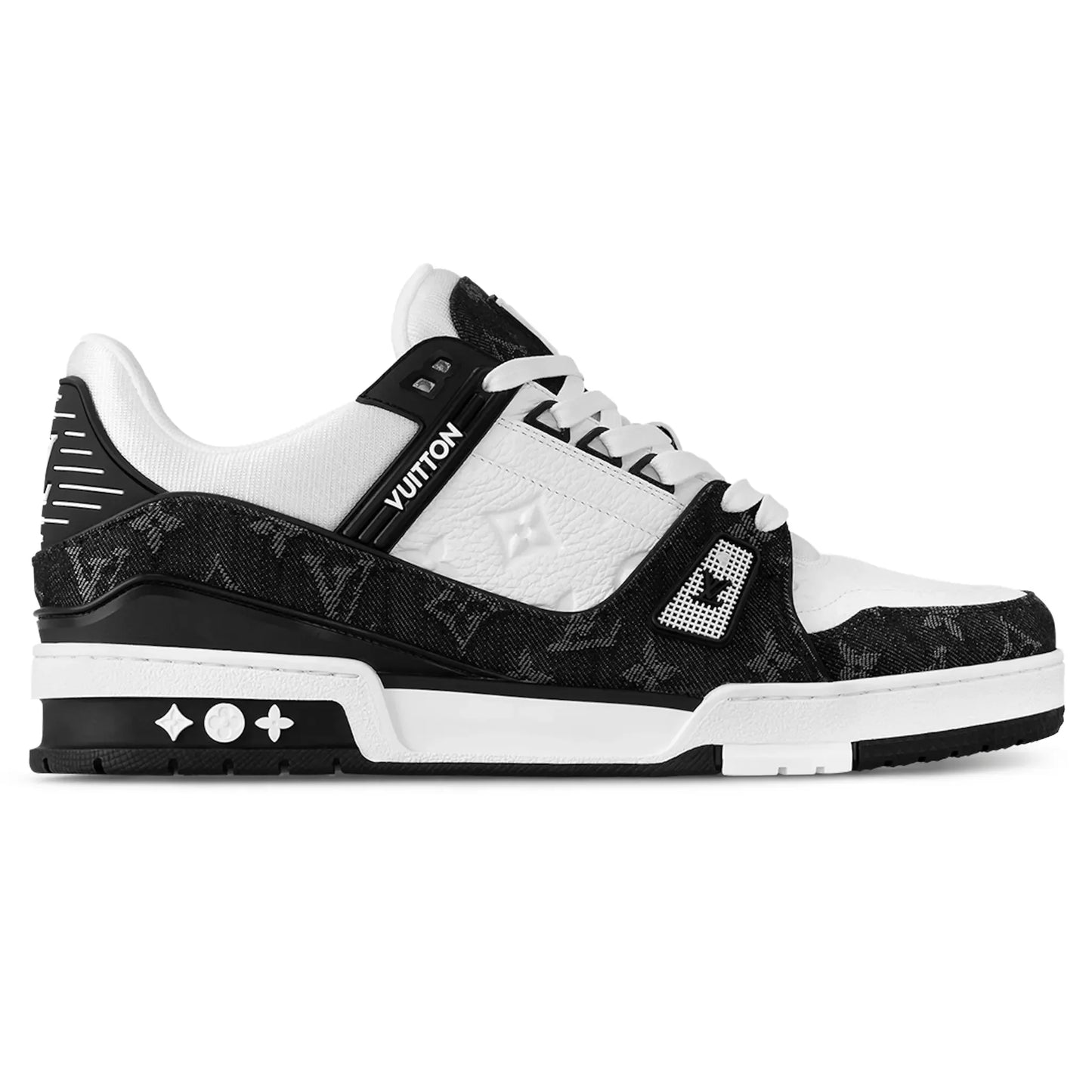 Louis Vuitton Denim Trainers Black/White