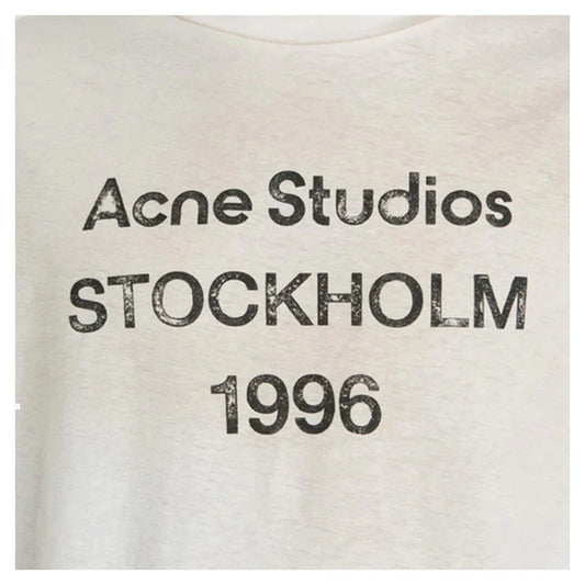 Acne Studios Stockholm Logo T-Shirt Relaxed Fit White