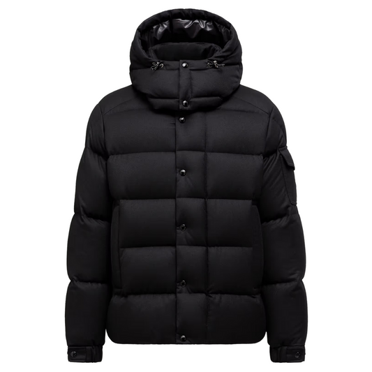 MONCLER VEZERE HOODED DOWN JACKET BLACK