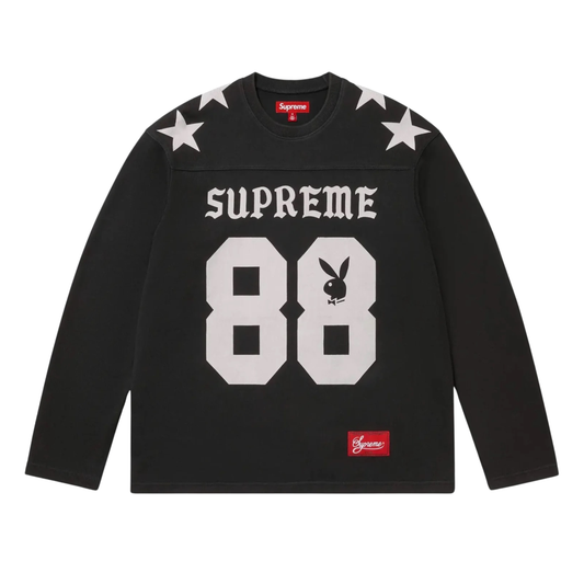 Supreme x Playboy L/S Black Football Top (SS26)