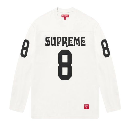 Supreme Affiliated L/S White Football Top